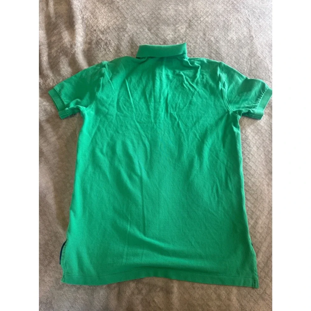 Polo Ralph Lauren Mens Green Nautical Flag Polo Shirt Short Sleeve Small S